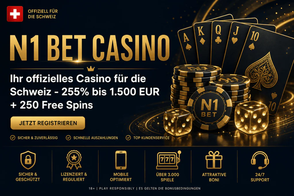 N1Bet Casino offizielle Website in der Schweiz - Startseiten-Hauptbanner - n1bet-ch.com